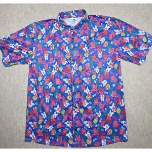 Destroyer Rocks Nashville Sounds Button Up Shirt Hawaiian Adult Mens‎ M Baseball